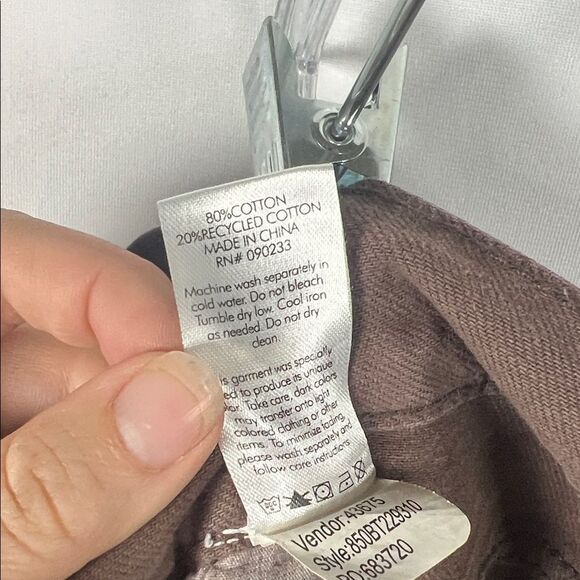 Pacsun Eco Brown Baggy Cargo Pants size 25 Brown - Picture 10 of 10